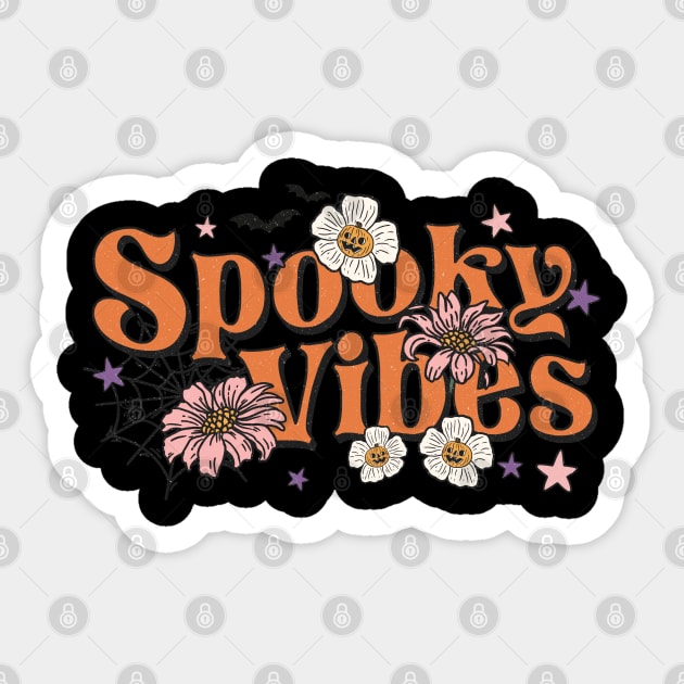 Spooky Vibes Halloween Sticker by Myartstor 